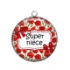 Pendentif Cabochon Argent - super nièce