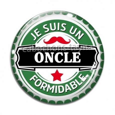 Cabochon Verre - je suis un oncle formidable