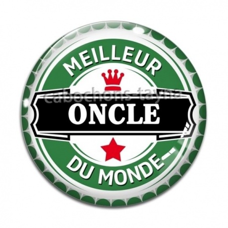 Cabochon Verre - meilleur oncle