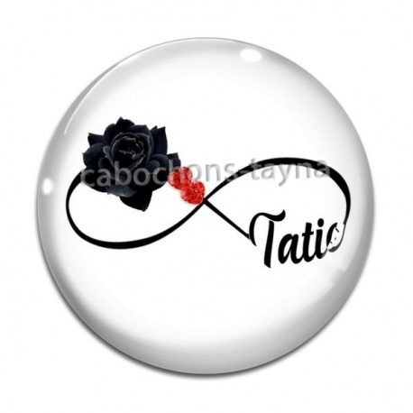 Cabochon Verre - signe infini