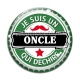 Cabochon Verre - je suis un oncle qui déchire