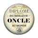 Cabochon Résine - diplôme meilleur oncle