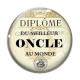 Cabochon Verre - diplôme meilleur oncle