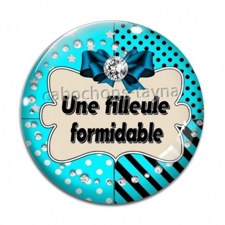 Cabochon Verre - une filleule formidable