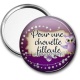 Miroir de poche - pour une chouette filleule