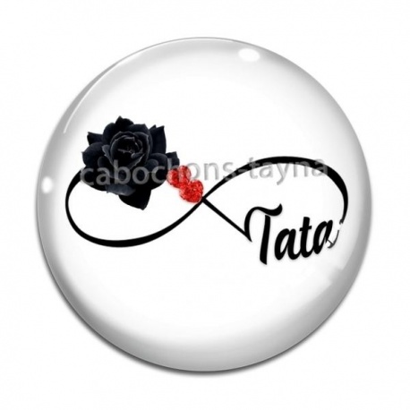 Cabochon Verre - signe infini
