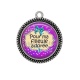 Pendentif Cabochon Argent - pour ma filleule adorée