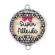 Connecteur Cabochon Argent - super filleule