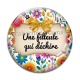 Cabochon Verre - une filleule qui déchire