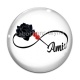 Cabochon Verre - signe infini