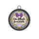 Pendentif Cabochon Argent - une filleule formidable
