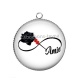 Pendentif Cabochon Argent - signe infini