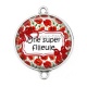 Connecteur Cabochon Argent - une super filleule