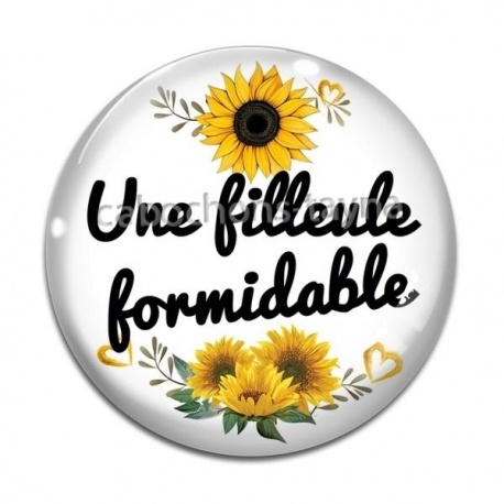 Cabochon Verre - une filleule formidable