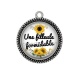 Pendentif Cabochon Argent - une filleule formidable
