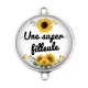 Connecteur Cabochon Argent - une super filleule