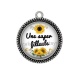 Pendentif Cabochon Argent - une super filleule
