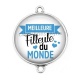 Connecteur Cabochon Argent - meilleure filleule