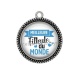 Pendentif Cabochon Argent - meilleure filleule