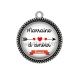 Pendentif Cabochon Argent - marraine d'amour forever