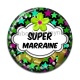 Cabochon Résine - super marraine