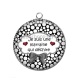 Pendentif Cabochon Argent - je suis une marraine qui déchire