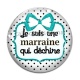 Cabochon Verre - je suis une marraine qui déchire
