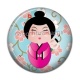 Cabochon Résine - kokeshi