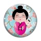 Cabochon Verre - kokeshi
