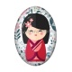 Cabochon Résine Ovale - kokeshi