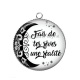 Pendentif Cabochon Argent - fais de tes rêves une réalité