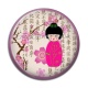 Cabochon Résine - kokeshi