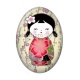 Cabochon Résine Ovale - kokeshi