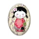 Cabochon Verre Ovale - kokeshi