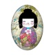 Cabochon Résine Ovale - kokeshi