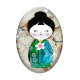 Cabochon Verre Ovale - kokeshi