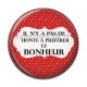 Cabochon Résine - il n'y a pas de honte à préférer le bonheur