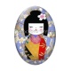 Cabochon Verre Ovale - kokeshi