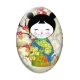 Cabochon Verre Ovale - kokeshi