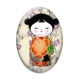 Cabochon Verre Ovale - kokeshi