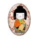 Cabochon Résine Ovale - kokeshi