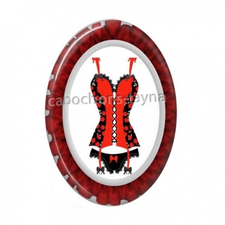 Cabochon Résine Ovale - corsé