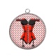 Pendentif Cabochon Argent - corsé