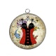 Pendentif Cabochon Argent - corsé