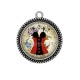 Pendentif Cabochon Argent - corsé