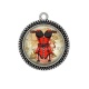 Pendentif Cabochon Argent - corsé