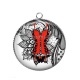 Pendentif Cabochon Argent - corsé