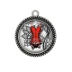 Pendentif Cabochon Argent - corsé