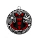 Pendentif Cabochon Argent - corsé