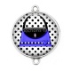 Connecteur Cabochon Argent - sac